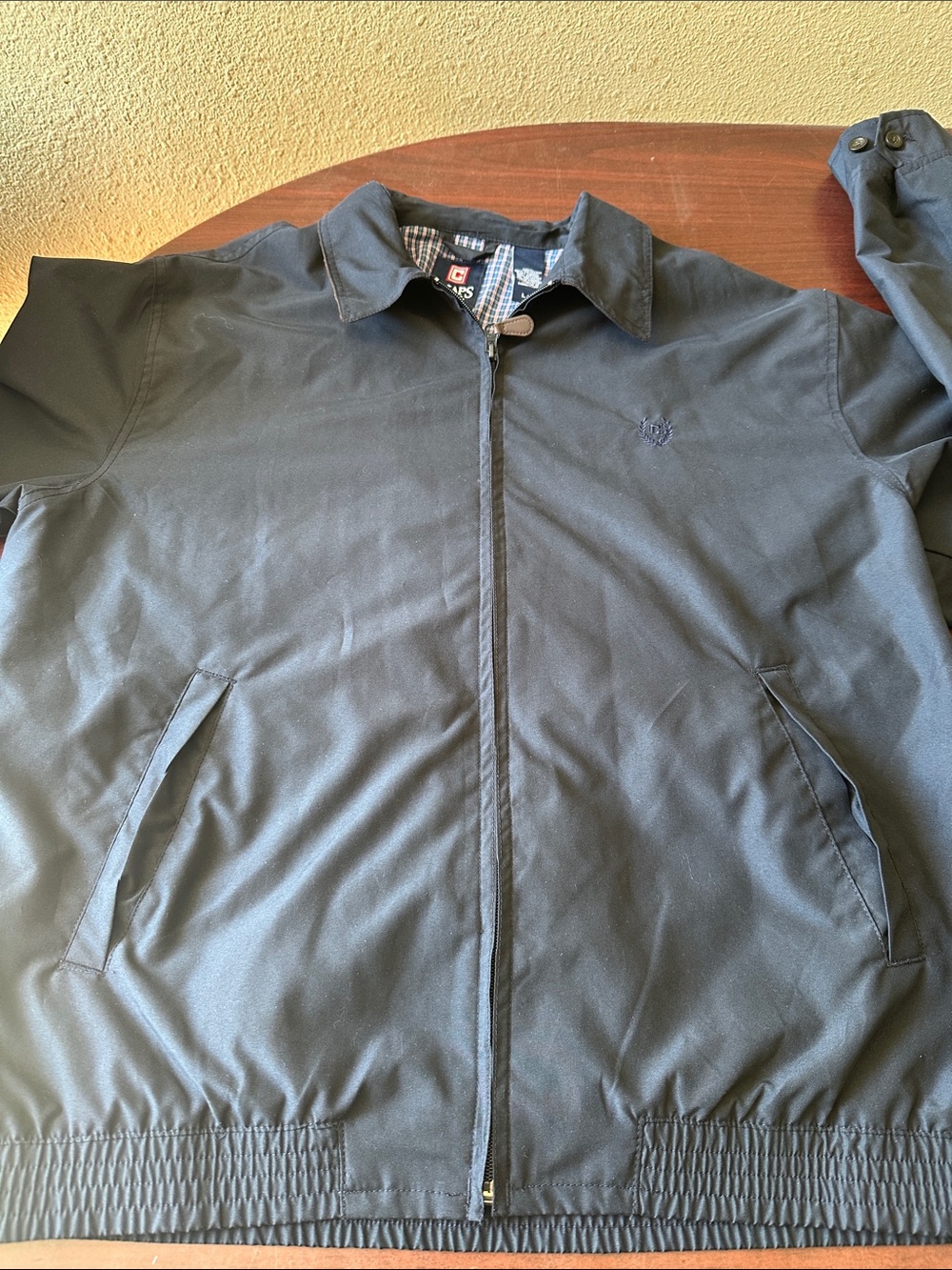 Chaps Men's Navy Lightweight Zip Jacket